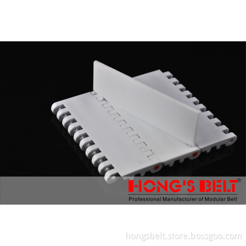 Food Industry with Cleats Modular Plastic Conveyor Belt (Hs-100A)